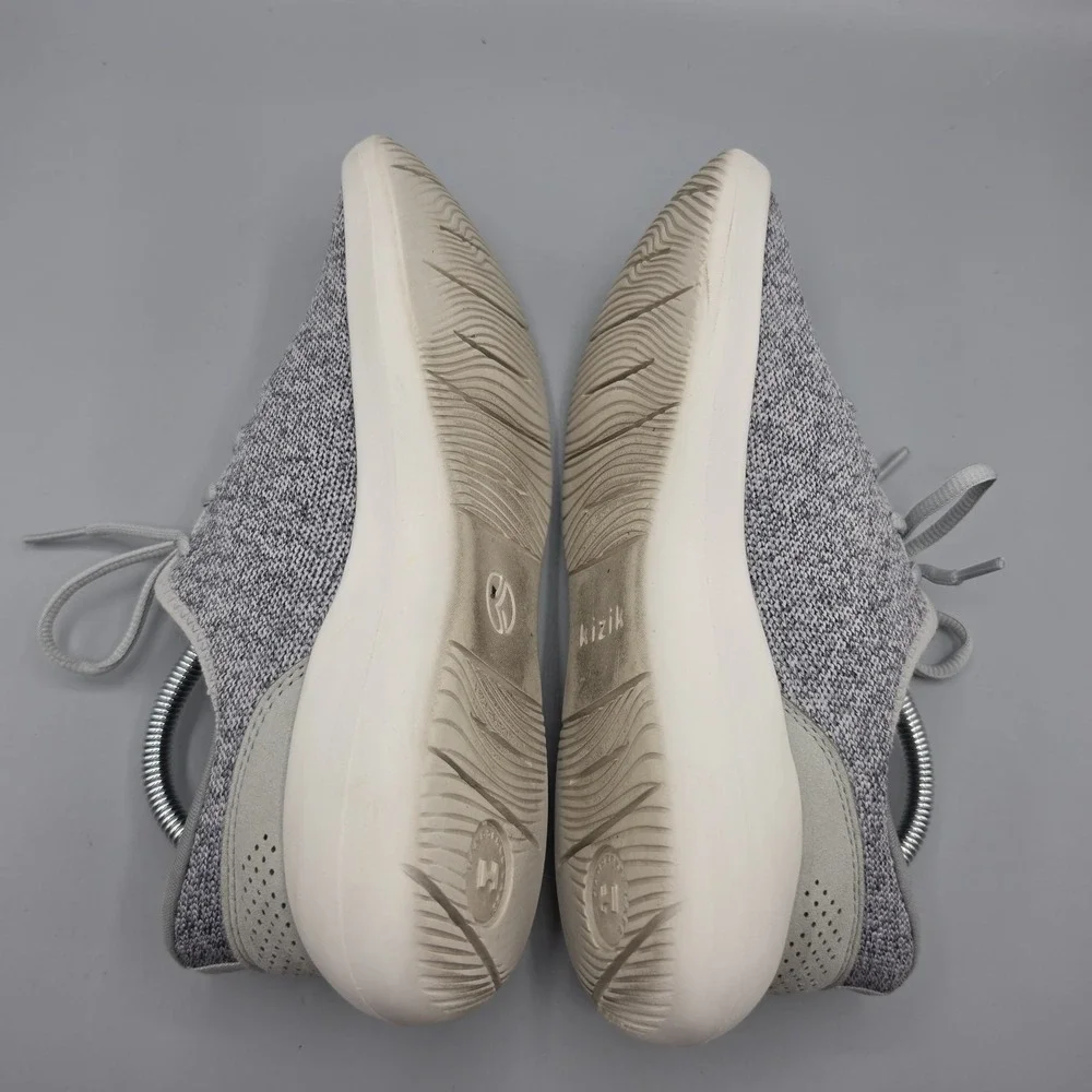 Kizik Madrid Sneakers Womens 6.5 Gray Eco Knit Hands Free Walking Casual Shoes